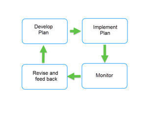 Example financial plan flow chart