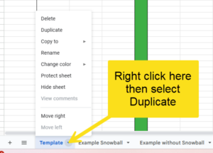 snippet showing how to create a new sheet